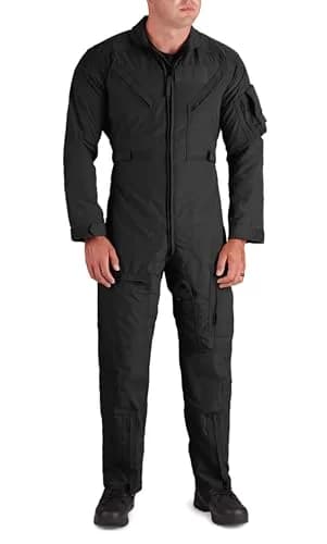 Propper CWU 27/P Nomex Flight Suit, Black, 40 Short | Flame-Resistant Military-Grade Flight Coverall thumbnail 1
