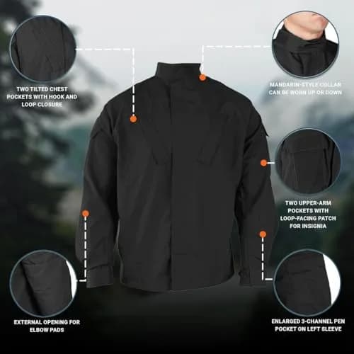 Propper TAC.U Coat, Small Tall, Black | Military Uniform for Law Enforcement thumbnail 5