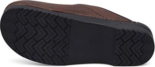 Dansko Men's Karl Antique Brown/Black Sole Mule 9.5-10 US | Comfortable open back clog with arch support thumbnail 4