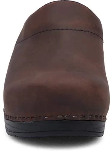 Dansko Men's Karl Antique Brown/Black Sole Mule 9.5-10 US | Comfortable open back clog with arch support thumbnail 5