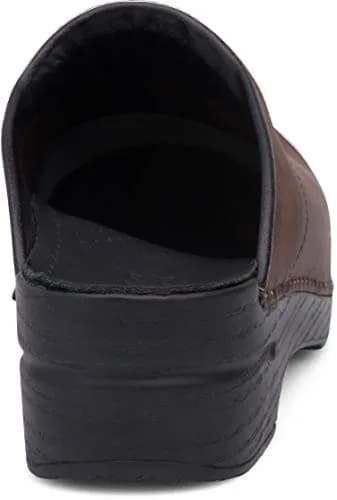 Dansko Men's Karl Antique Brown/Black Sole Mule 9.5-10 US | Comfortable open back clog with arch support thumbnail 6