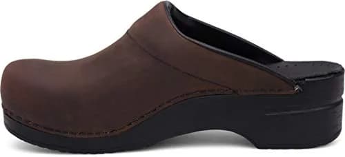 Dansko Men's Karl Antique Brown/Black Sole Mule 9.5-10 US | Comfortable open back clog with arch support thumbnail 7