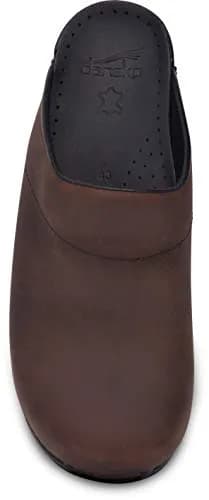 Dansko Men's Karl Antique Brown/Black Sole Mule 9.5-10 US | Comfortable open back clog with arch support thumbnail 3