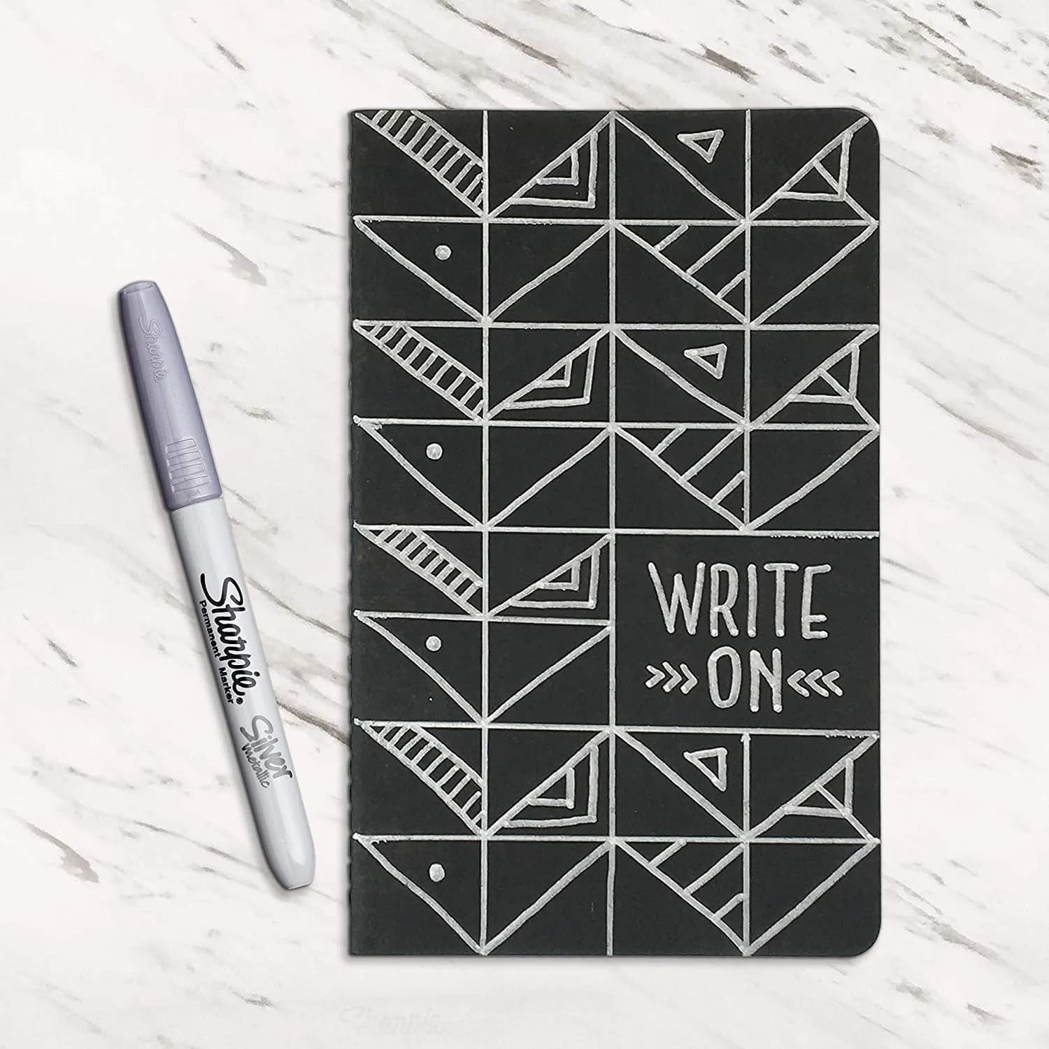 Sharpie Metallic Permanent Markers, Fine Point, Silver, 36 Count | Fade & Smear Resistant - view 2