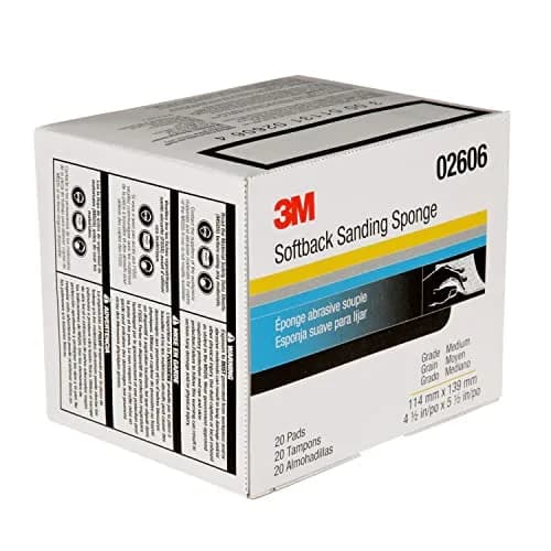 3M Softback Sanding Sponge 02606 4.5 x 5.5 in | Flexible, Long-Lasting, Precise Hand Sanding thumbnail 6