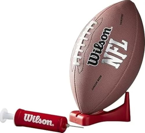Wilson NFL MVP Junior Football with Pump & Tee - 10 inches (25.4 cm) | Official NFL Partner Since 1941 thumbnail 1