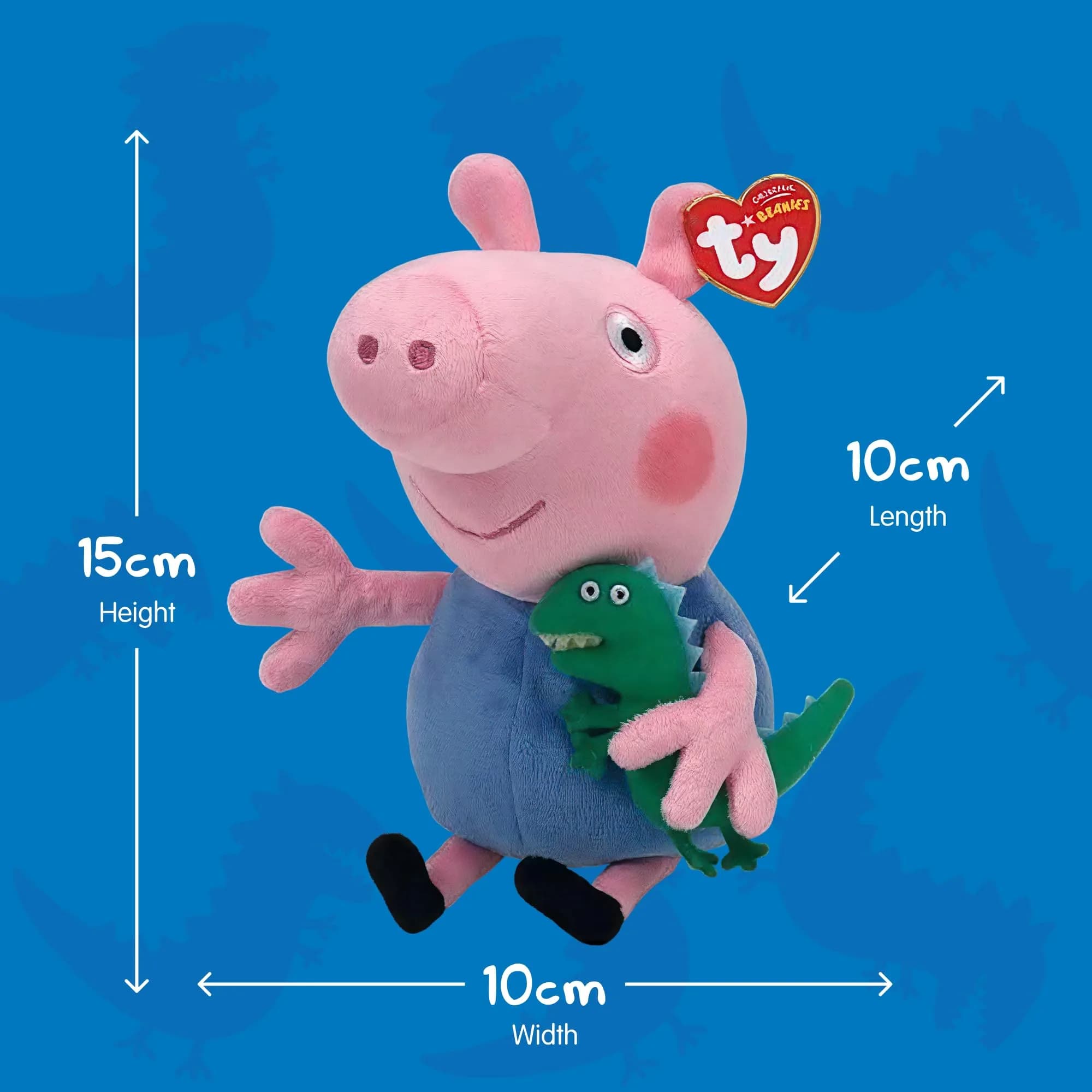 Ty George Pig Beanie Baby Plush Toy 20 cm (8 inches) | Officially Licensed by Ty - view 5