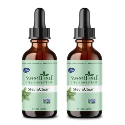 SweetLeaf Stevia Drops Liquid Sweetener, SteviaClear 2 Fl Oz Pack of 2 | Zero Calorie Sugar Substitute thumbnail 1