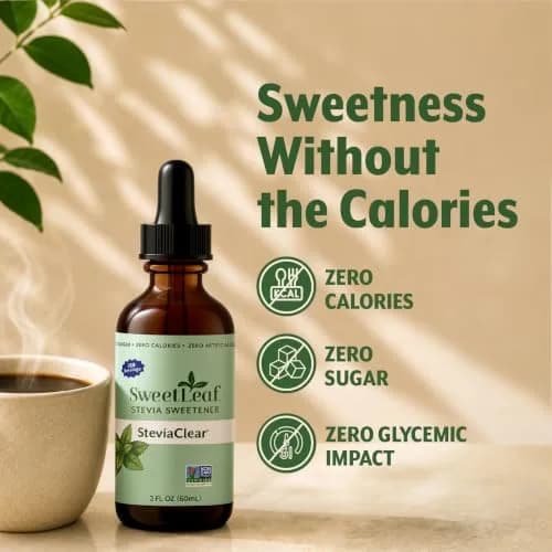 SweetLeaf Stevia Drops Liquid Sweetener, SteviaClear 2 Fl Oz Pack of 2 | Zero Calorie Sugar Substitute thumbnail 4