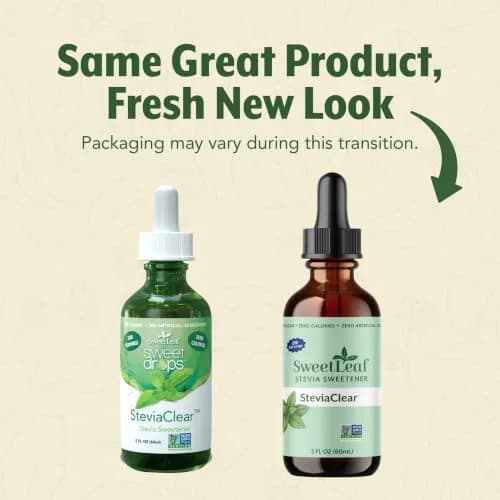 SweetLeaf Stevia Drops Liquid Sweetener, SteviaClear 2 Fl Oz Pack of 2 | Zero Calorie Sugar Substitute thumbnail 2