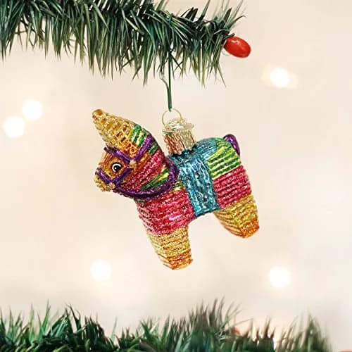 Old World Christmas Pinata Tree Ornament | Hand-Finished Glass Holiday Decor (1 Count) thumbnail 2