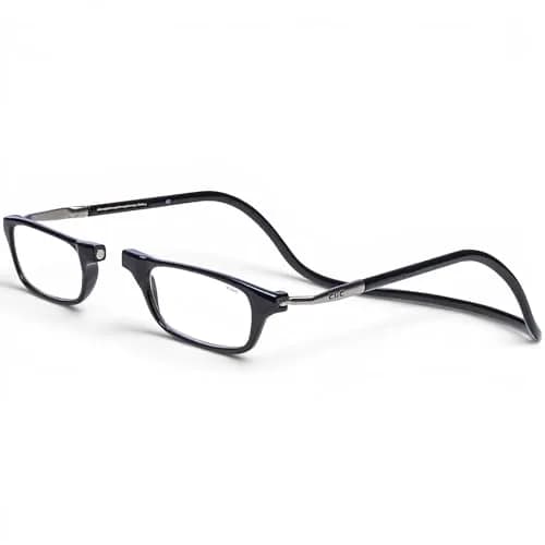 Clic Unisex Adult Long Adjustable Front Connect Ready Reader Glasses, Black, 2.50 Diopters | Unisex Adult Long Adjustable Front Connect Ready Reader Glasses thumbnail 1