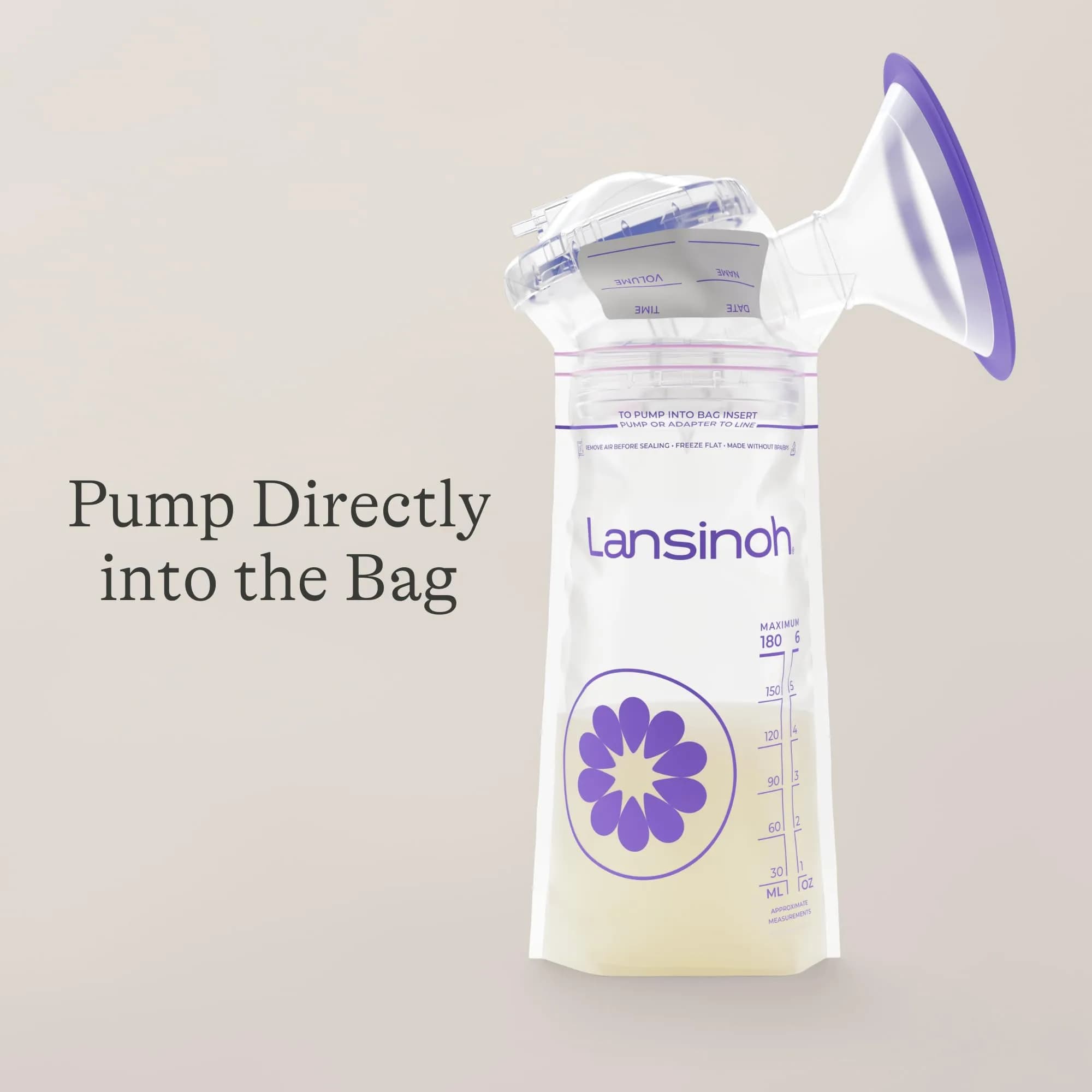 Lansinoh Breastmilk Storage Bags 6 Ounce 75 Count | BPA/BPS-Free for Safe Storage - view 9