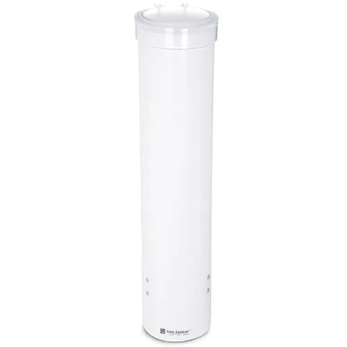San Jamar 16-Inch Pull-Type Cup Dispenser for 4-10 oz Flat/Cone Cups | Space-Saving, Durable, Easy to Refill thumbnail 1