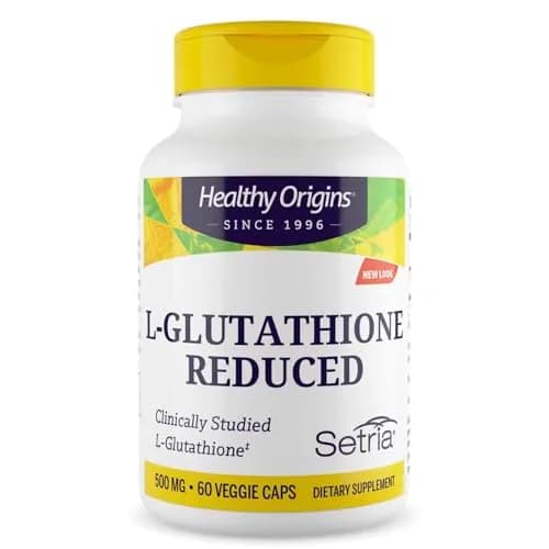 Healthy Origins Setria L-Glutathione 500 mg 60 Veggie Caps | Antioxidant Protection thumbnail 1