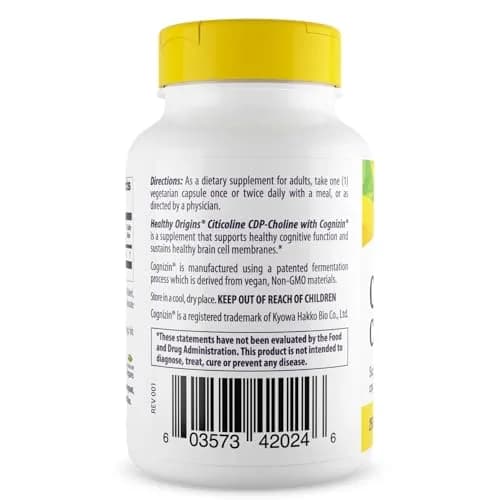 Healthy Origins Cognizin Citicoline 250 mg | Brain & Memory Support in India thumbnail 2