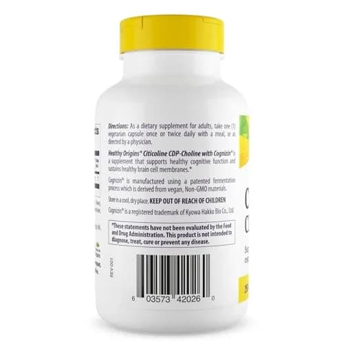 Healthy Origins Cognizin Citicoline 250 mg | Brain Support for Memory & Focus thumbnail 2