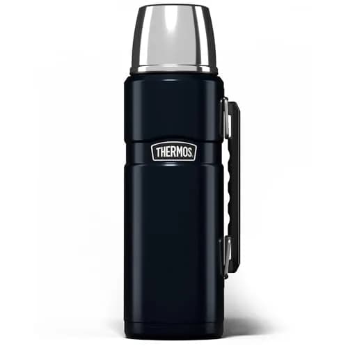 Thermos Stainless King Midnight Blue Travel Flask 1.2L (40.6 Oz) | Keeps Hot 24 Hrs, Cold 24 Hrs thumbnail 1