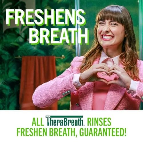 TheraBreath Fresh Breath Mouthwash, Mild Mint Flavor, Alcohol-Free, 16 Fl Oz (2-Pack) | Clinically Proven 24-Hour Freshness thumbnail 6