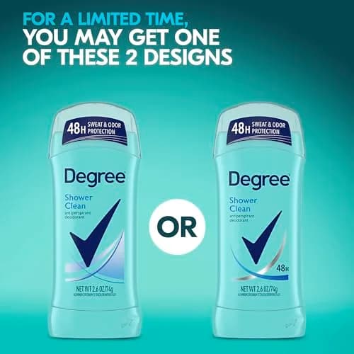 Degree Shower Clean Antiperspirant Deodorant for Women, 2.6 oz, 6-Pack thumbnail 2