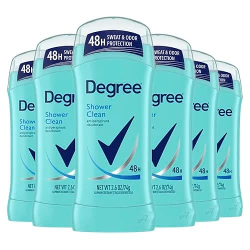 Degree Shower Clean Antiperspirant Deodorant for Women 73.71ml (2.6 oz) | 48-Hour Sweat & Odor Protection — 2.6 Ounce