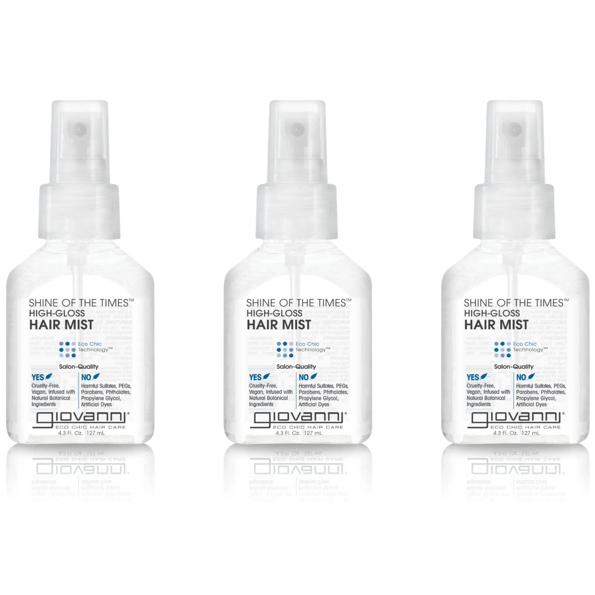 GIOVANNI Shine of the Times Finishing High-Gloss Hair Mist 12.9 Fl Oz (3 Pack) | Seals Style & Smoothes Frizz - main product image