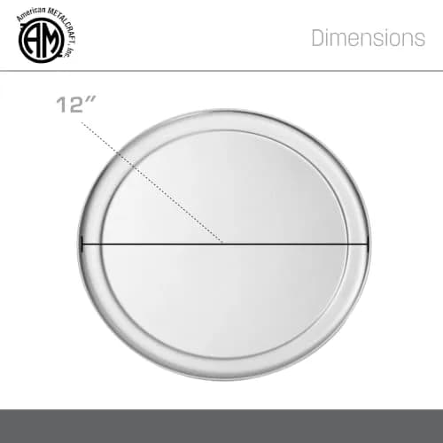 American Metalcraft TP12 12-Inch Aluminum Pizza Pan | Durable, Even Heating, Wide Rim thumbnail 5