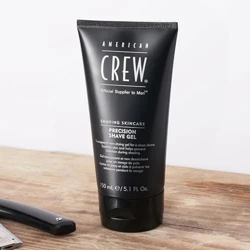 American Crew Men's Precision Shave Gel, 5.1 fl oz | Non-Foaming, Soothes & Protects Skin thumbnail 6