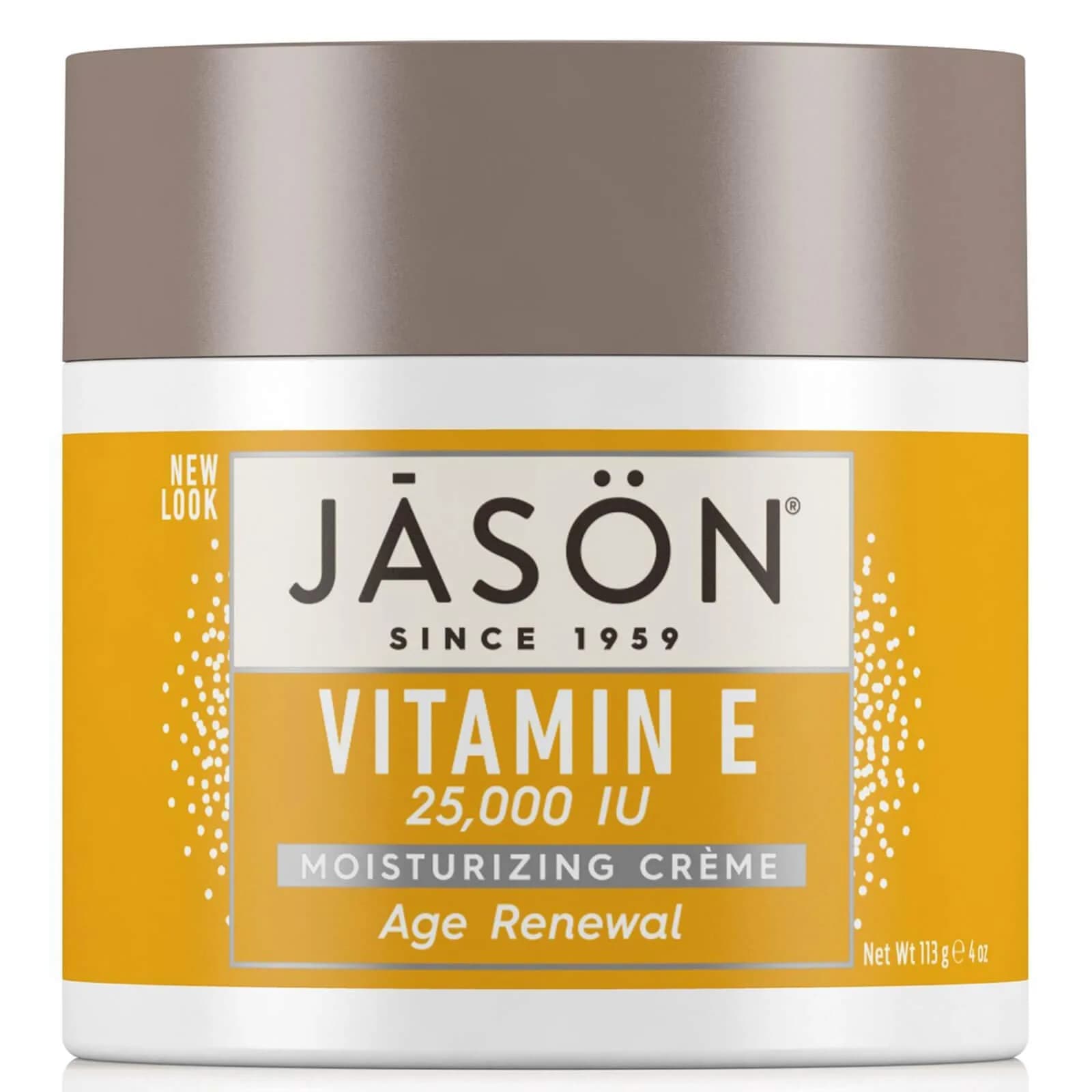 JASON Age Renewal Vitamin E 25,000 IU Moisturizing Crème 213g (8 oz) | Deep Hydration for Aging Skin — 4 Ounce