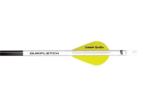 New Archery Products Quikfletch Quikspin 2" 3-Vane Fletching 6-Pack | Easy Arrow Building for Compound Bows thumbnail 1