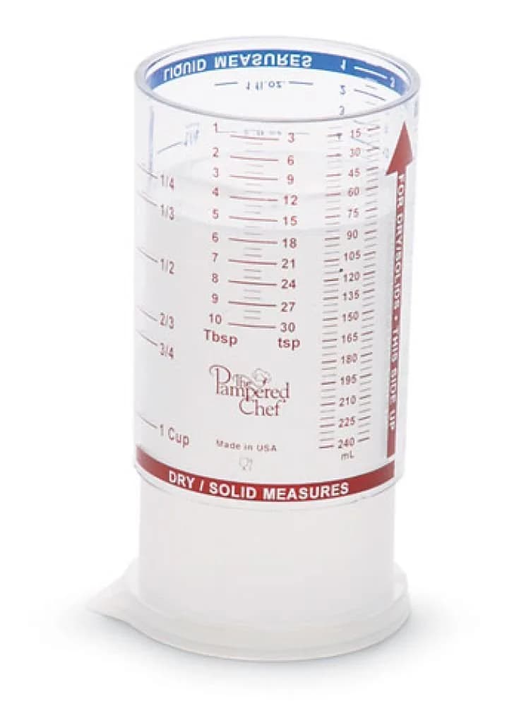 Pampered Chef Mini Measure All Cup | Adjustable Liquid & Solid Measuring Tool