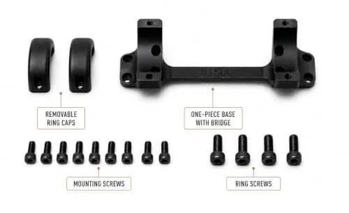 Game Reaper Browning X Bolt-Short Action-Medium Mount (Black, 1 inch) | Precision Optics Mount for Hunting thumbnail 2