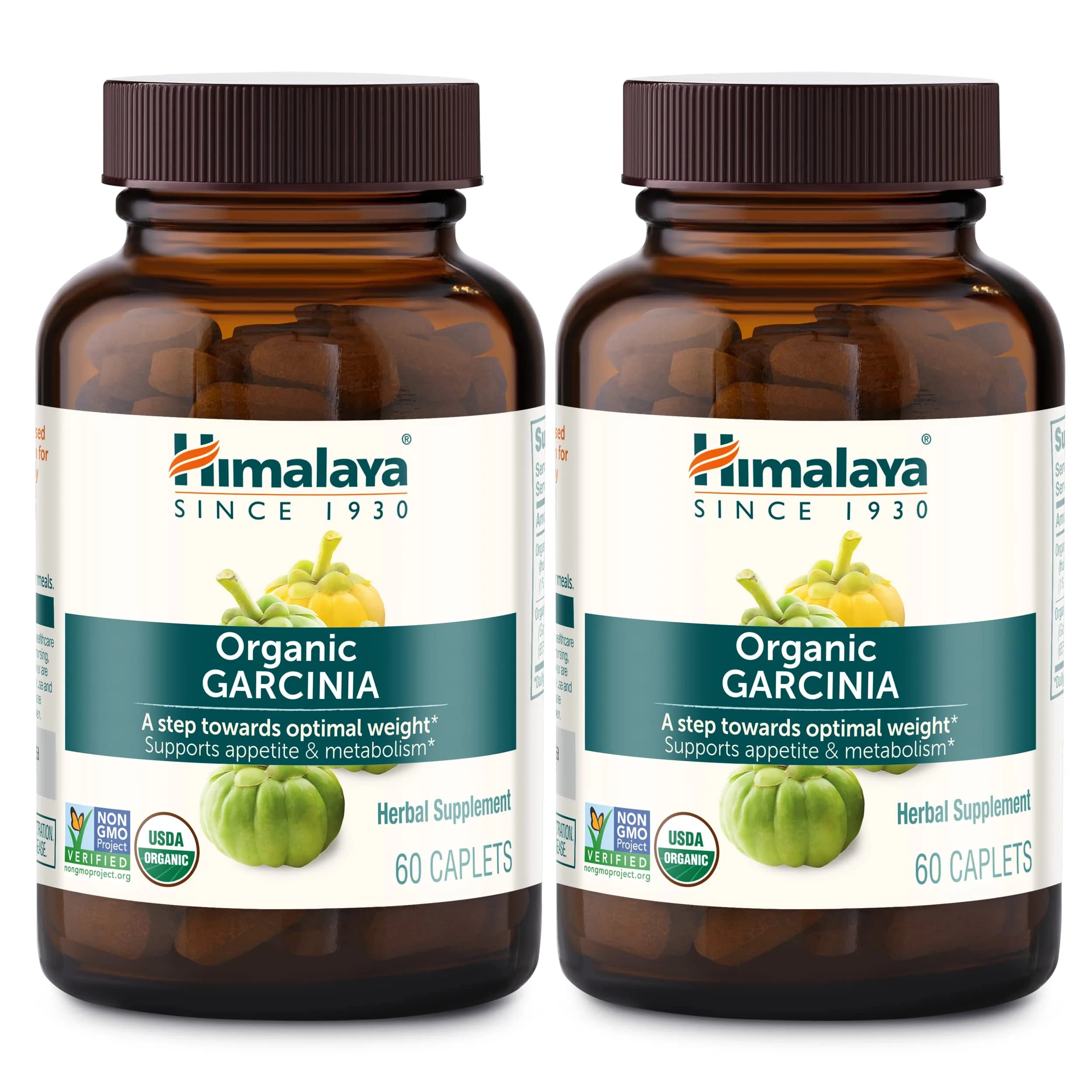 Himalaya USDA Organic Garcinia Cambogia 600 mg | Supports Weight & Metabolism — Caplet