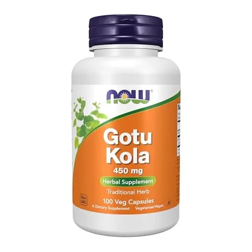 NOW Foods Gotu Kola Herbal Supplement 450 mg 100 Veg Capsules | Supports Focus & Memory thumbnail 1