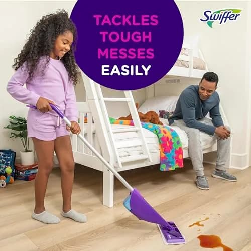 Swiffer WetJet Hardwood Floor Cleaner Spray Mop Pad Refill 24 Count | Absorb + Lock Strip for Efficient Cleaning thumbnail 5