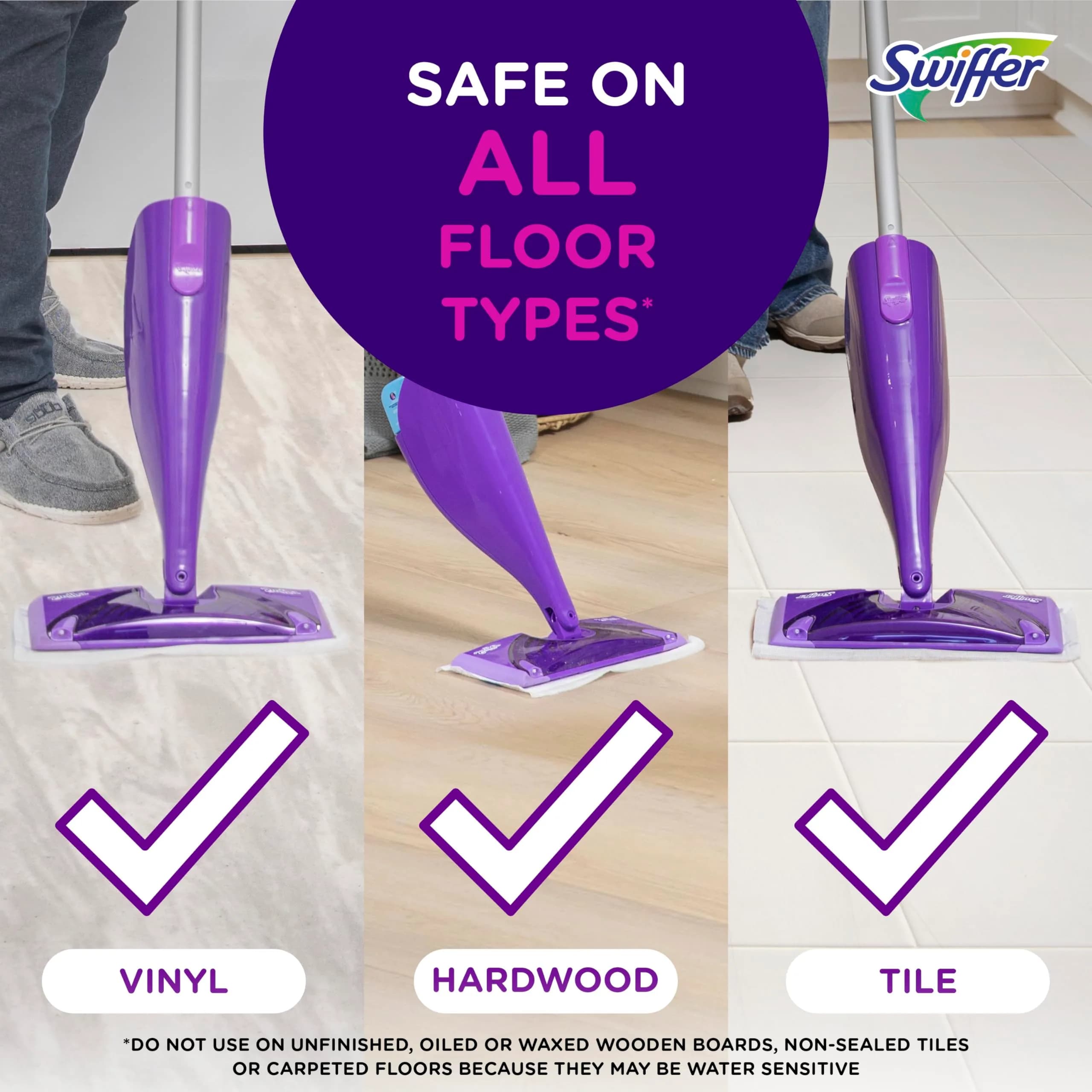 Swiffer WetJet Hardwood Floor Cleaner Spray Mop Pad Refill, 24 Count | USA Imported Cleaning Agent - view 4