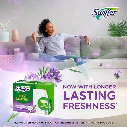 Swiffer Sweep + Mop Dry Pads Refill 32ct (96 Total Cloths) | Traps Dirt & Dust Better Than a Broom thumbnail 4
