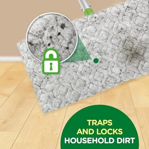 Swiffer Sweep + Mop Dry Pads Refill 32ct (96 Total Cloths) | Traps Dirt & Dust Better Than a Broom thumbnail 5