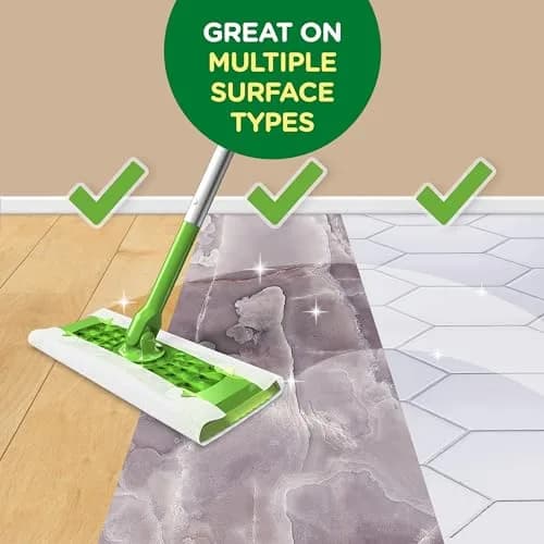 Swiffer Sweep + Mop Dry Pads Refill 32ct (96 Total Cloths) | Traps Dirt & Dust Better Than a Broom thumbnail 6