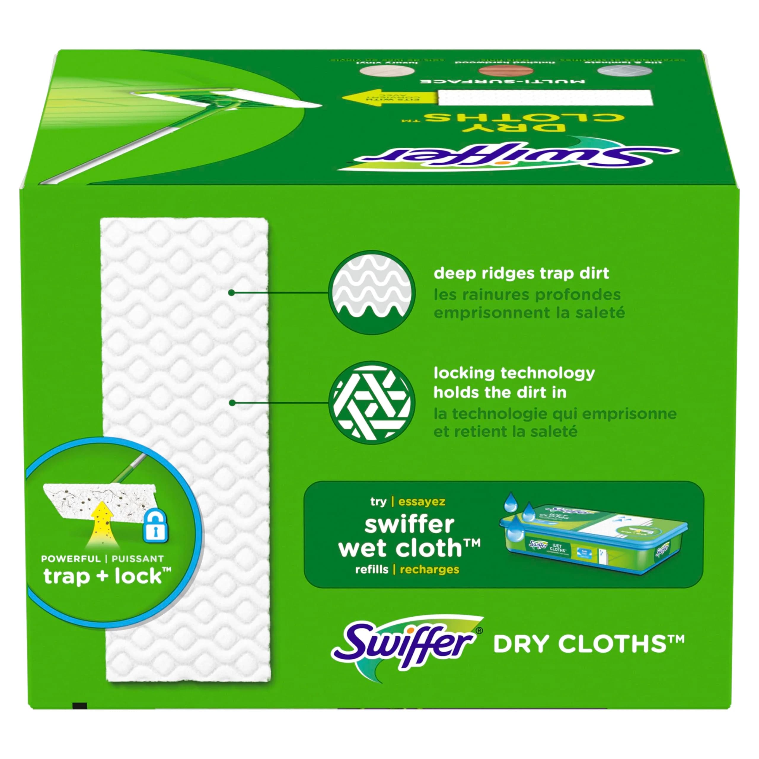 Swiffer Sweep + Mop Dry Pads Refill 32ct (96 Total Cloths) | Traps Dirt & Dust Better Than a Broom - view 2