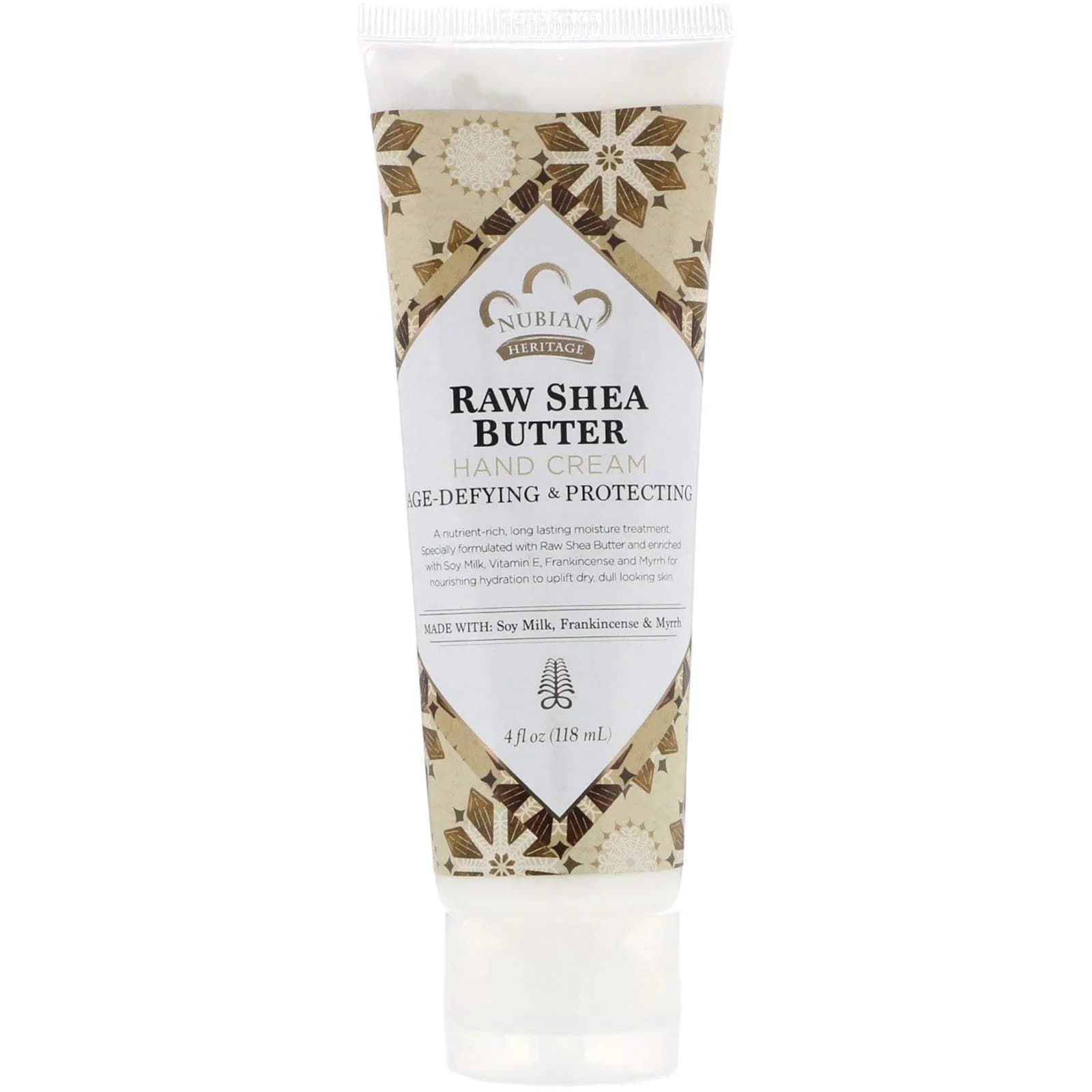 Nubian Heritage Raw Shea Butter Hand Cream 4 Oz | Anti-Aging & Moisturizing - main product image