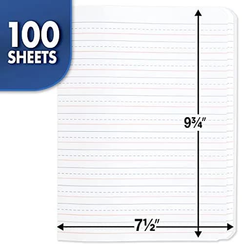 Mead Primary Composition Book, Grades K-2, 100 Sheets (7.5" x 9.75") | Primary Ruled Journal with Manuscript Alphabet thumbnail 2