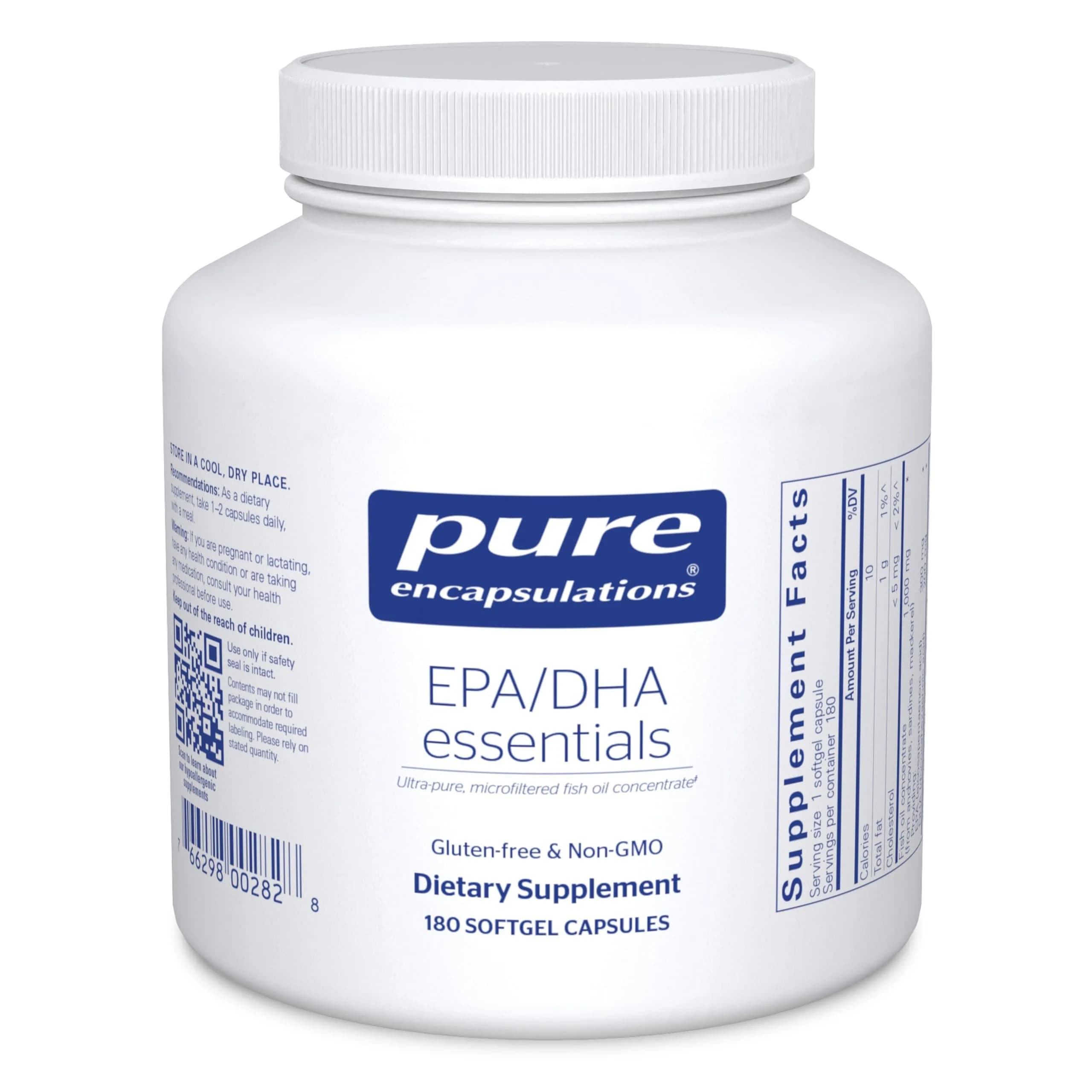 Pure Encapsulations EPA/DHA Essentials 180 Softgel Capsules | Supports Heart & Brain - main product image