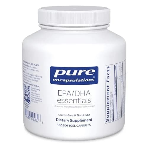Pure Encapsulations EPA/DHA Essentials 180 Softgel Capsules | Supports Heart & Brain thumbnail 1