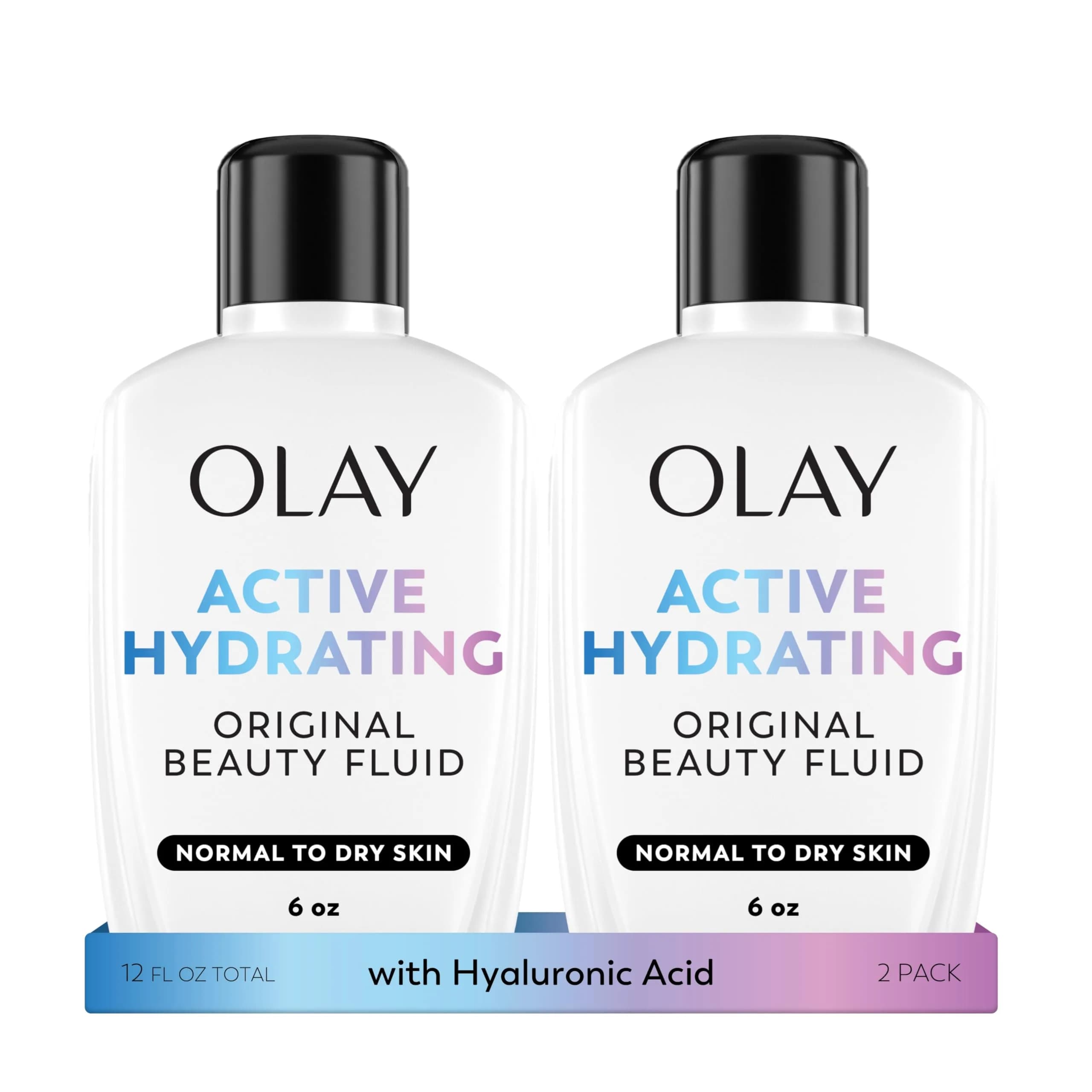 Olay Face Moisturizer, Active Hydrating Beauty Moisturizing Lotion, 6 fl oz (Pack of 2) - main product image