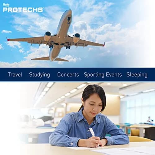 Flents Protechs Quiet Time Foam Ear Plugs, NRR 33, 50 Pair, Purple | High Noise Reduction Foam Earplugs thumbnail 6