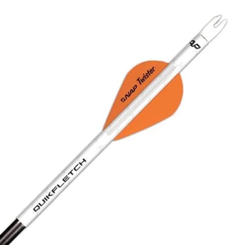 New Archery Products Quikfletch Twister 2" 3-Vane Fletching 6-Pack | Easy Arrow Building for Accuracy thumbnail 1
