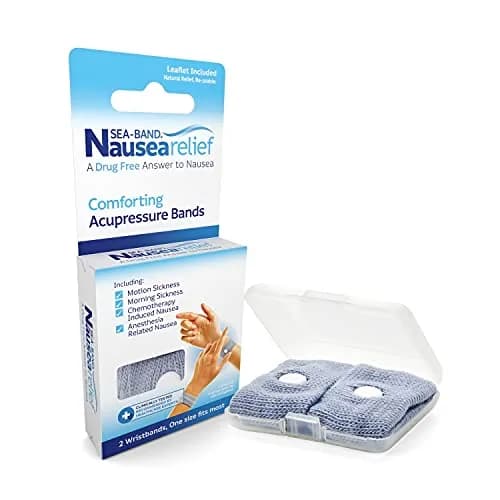 Sea-Band Gray Acupressure Bracelets (2-Pack) | Drug-Free Motion Sickness Relief thumbnail 1