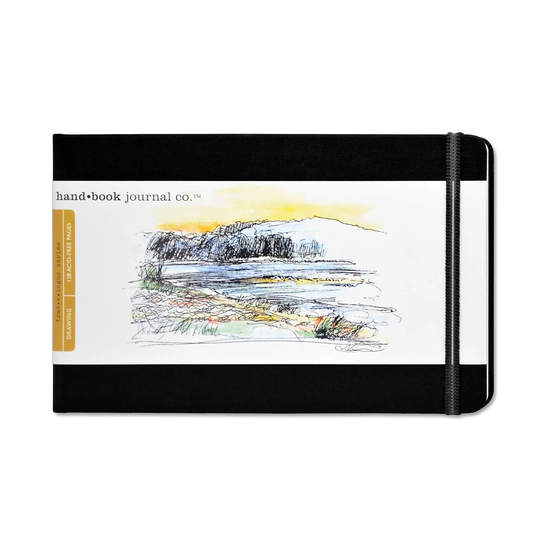 Speedball Sketch Book Large Landscape 5.5 x 8.25 in Ivory Black | Acid-Free Art Paper for Drawing — Ivory Black