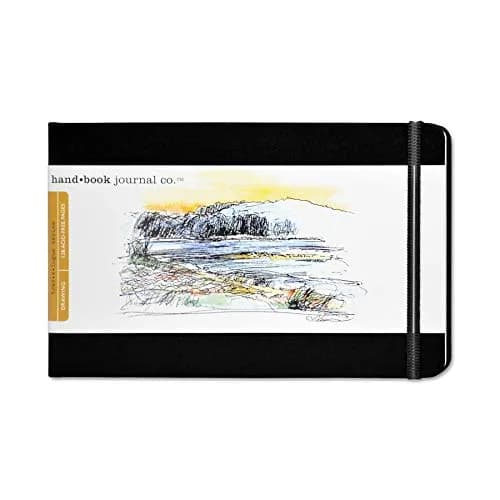 Speedball Sketch Book Large Landscape 5.5 x 8.25 in Ivory Black | Acid-Free Art Paper for Drawing thumbnail 1
